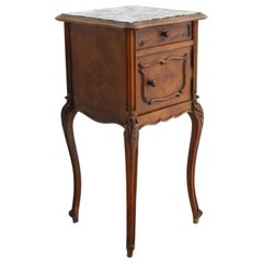 French Side Cabinet Nightstand Bedside Table Late 19th Century Louis XV