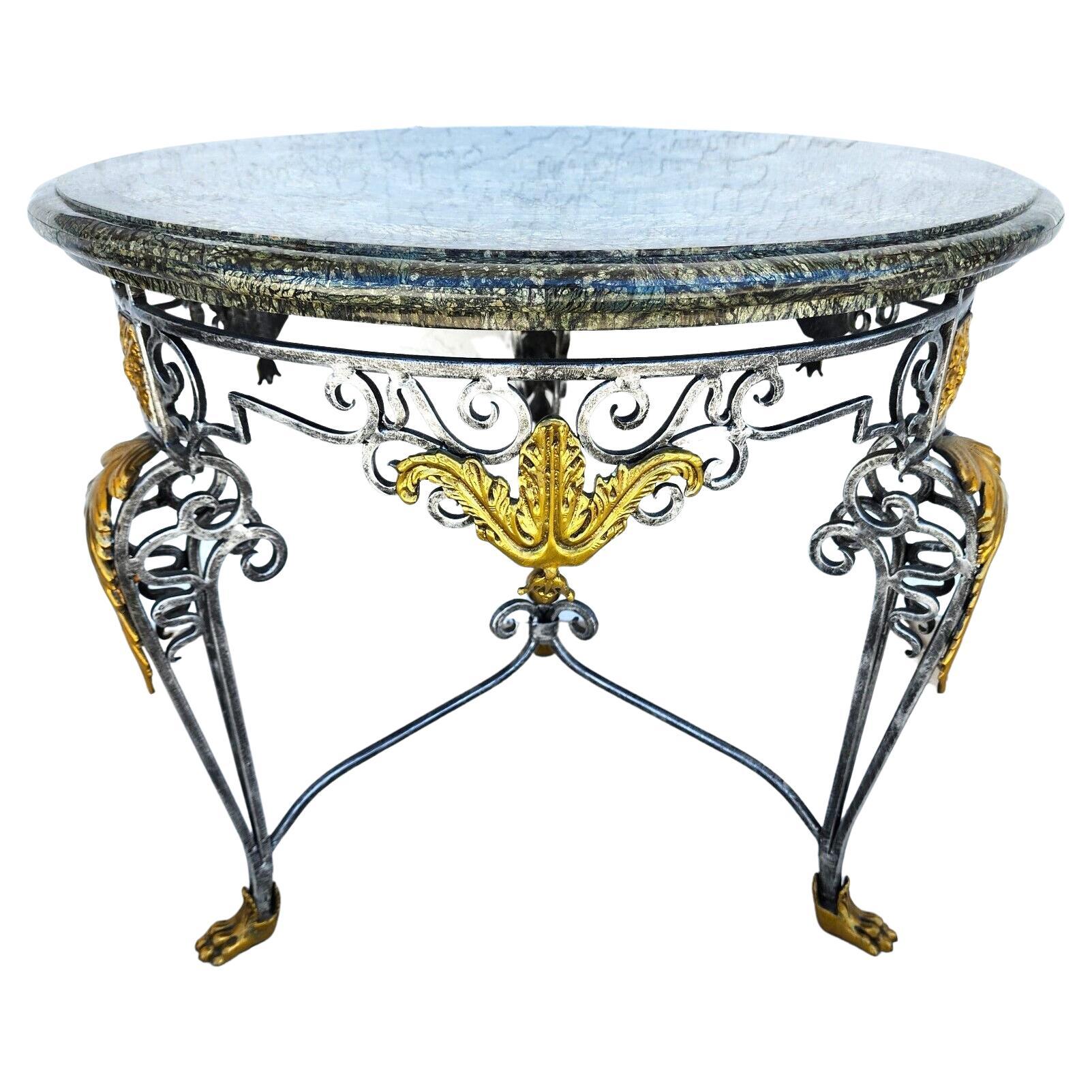French Side Center Table Louis XV Style by Maitland Smith For Sale