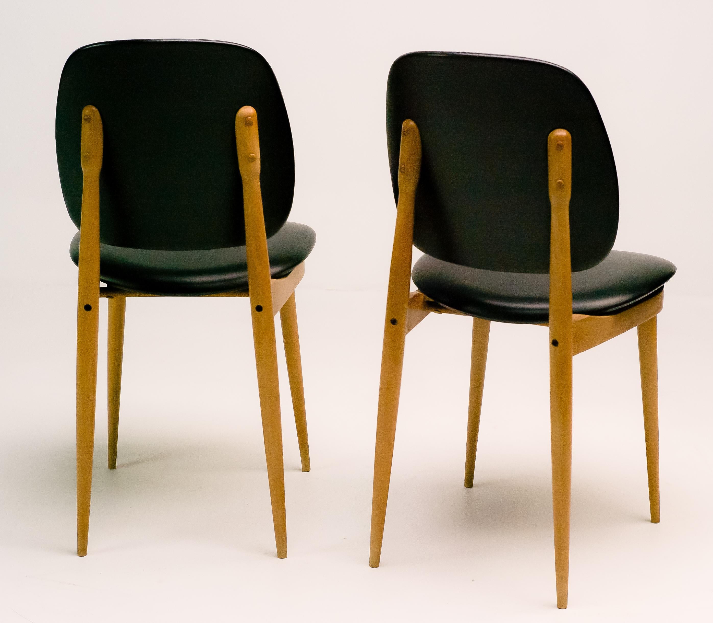 Mid-Century Modern French Side Chairs