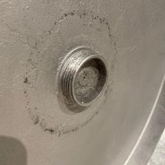 1980s French Gueridon Side Table Sculptural Aluminum