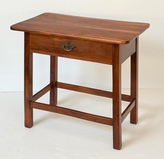French Side or End Table of Patinated Cherry with Drawer