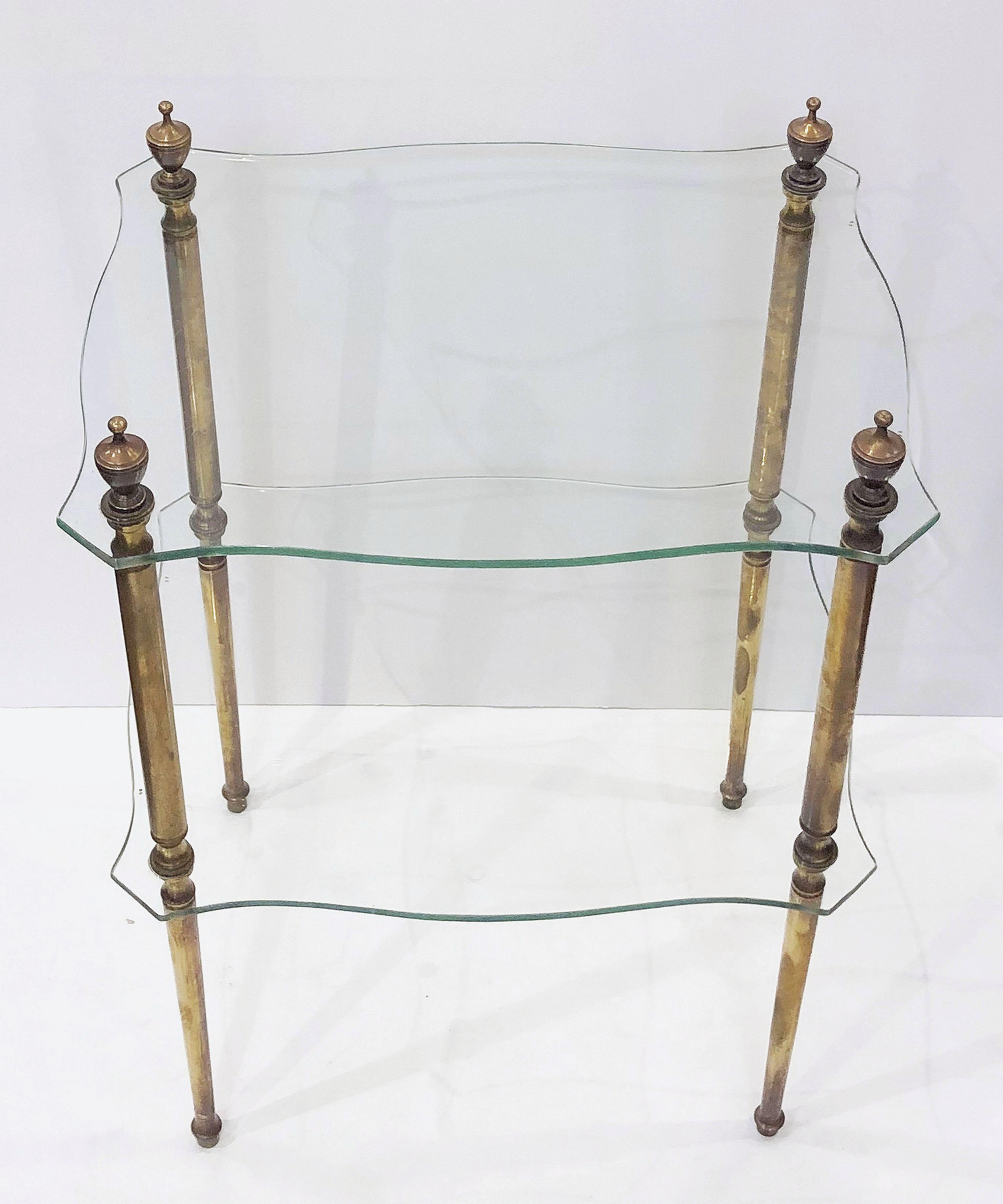 French Side or End Tables of Glass with Gilt Bronze Legs 'Individually Priced' 4