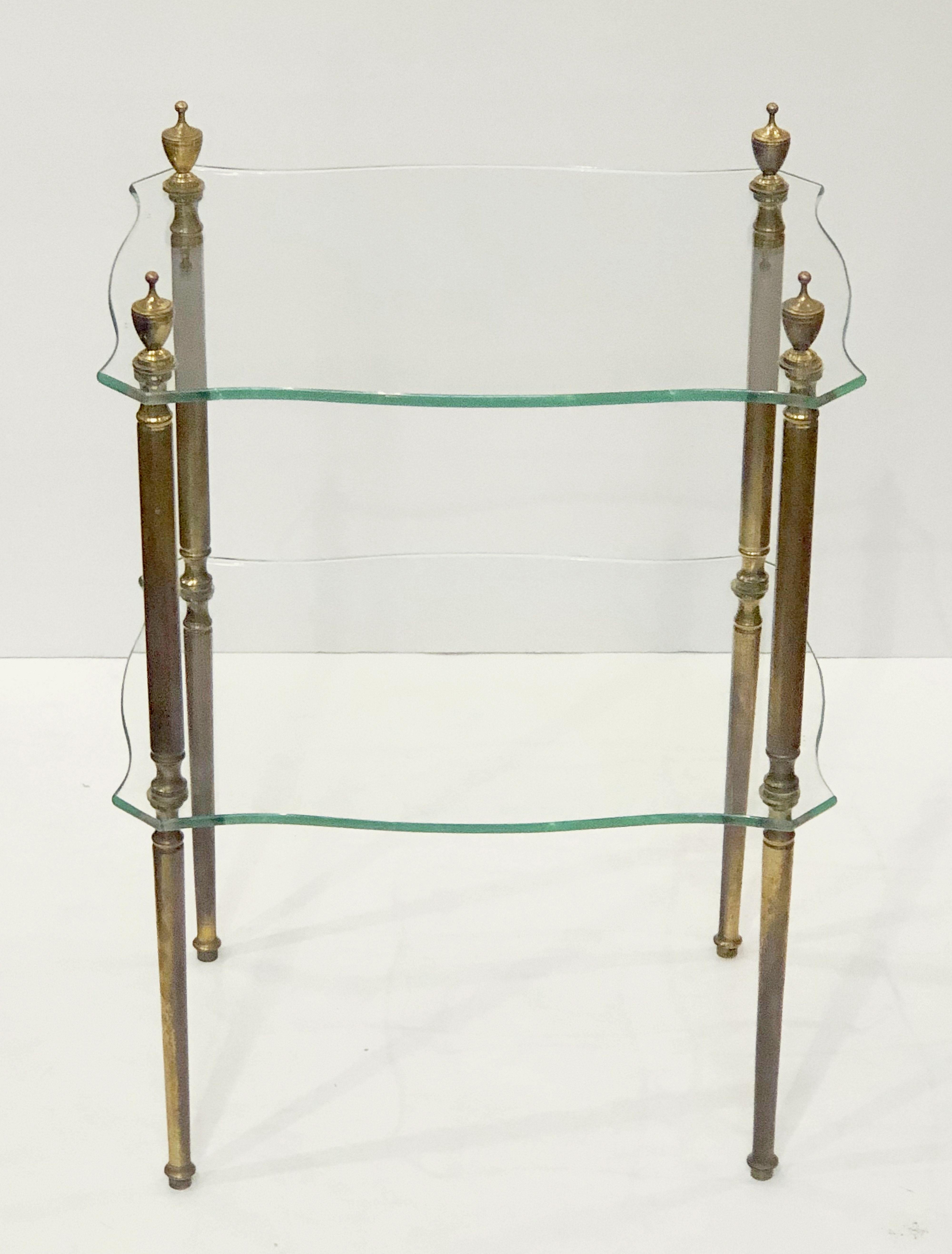 French Side or End Tables of Glass with Gilt Bronze Legs 'Individually Priced' 6