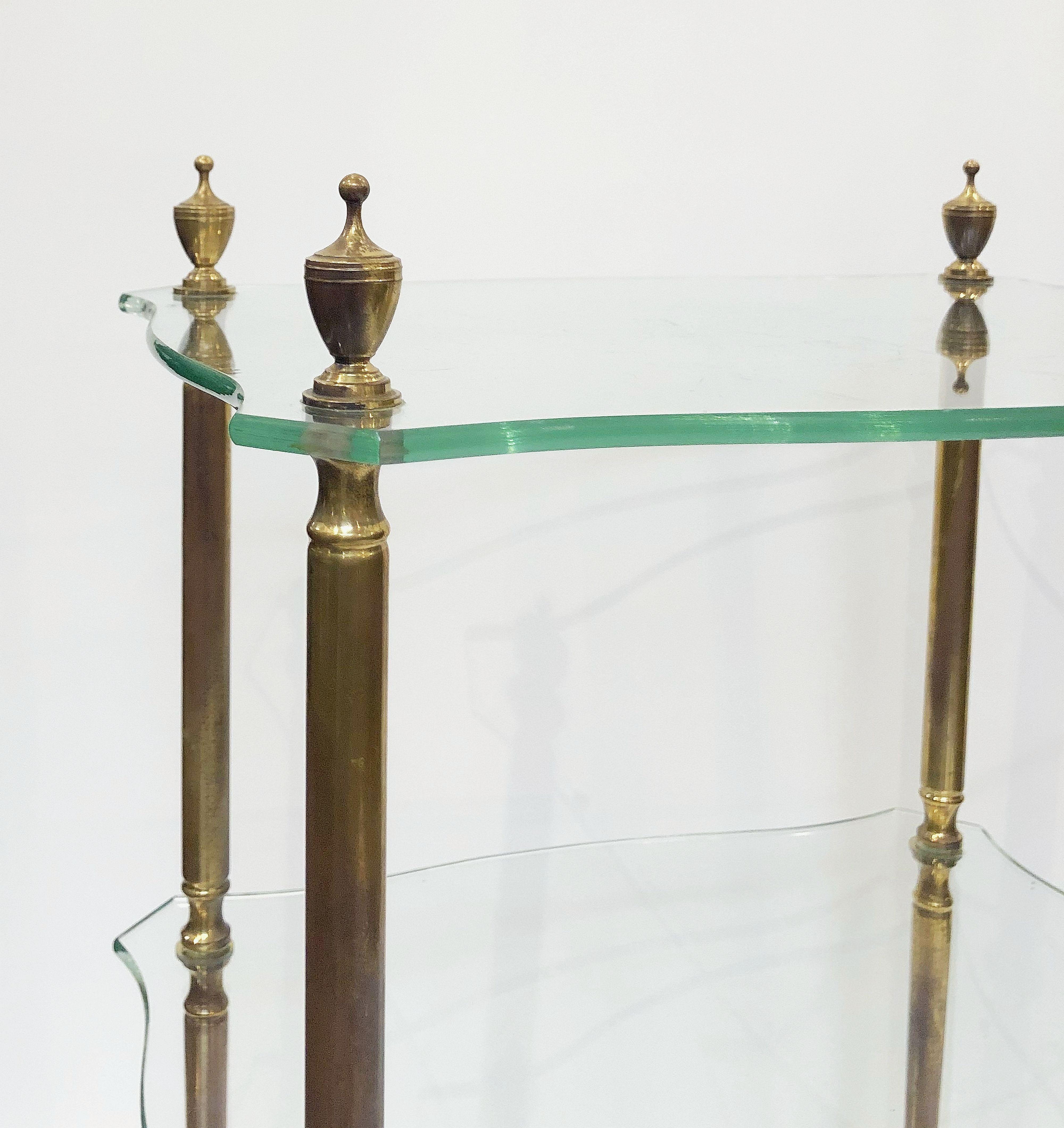 French Side or End Tables of Glass with Gilt Bronze Legs 'Individually Priced' 7