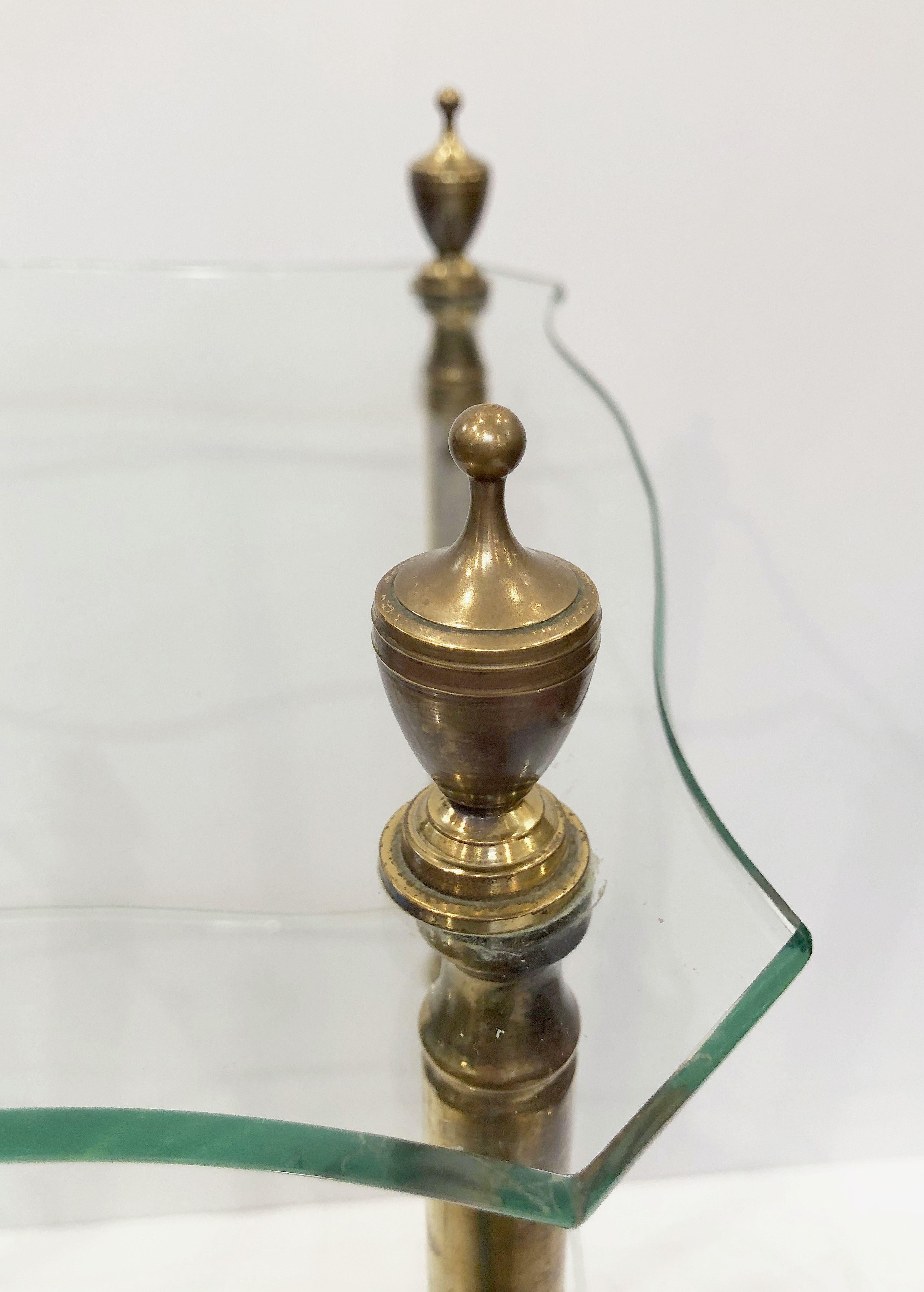 French Side or End Tables of Glass with Gilt Bronze Legs 'Individually Priced' 8