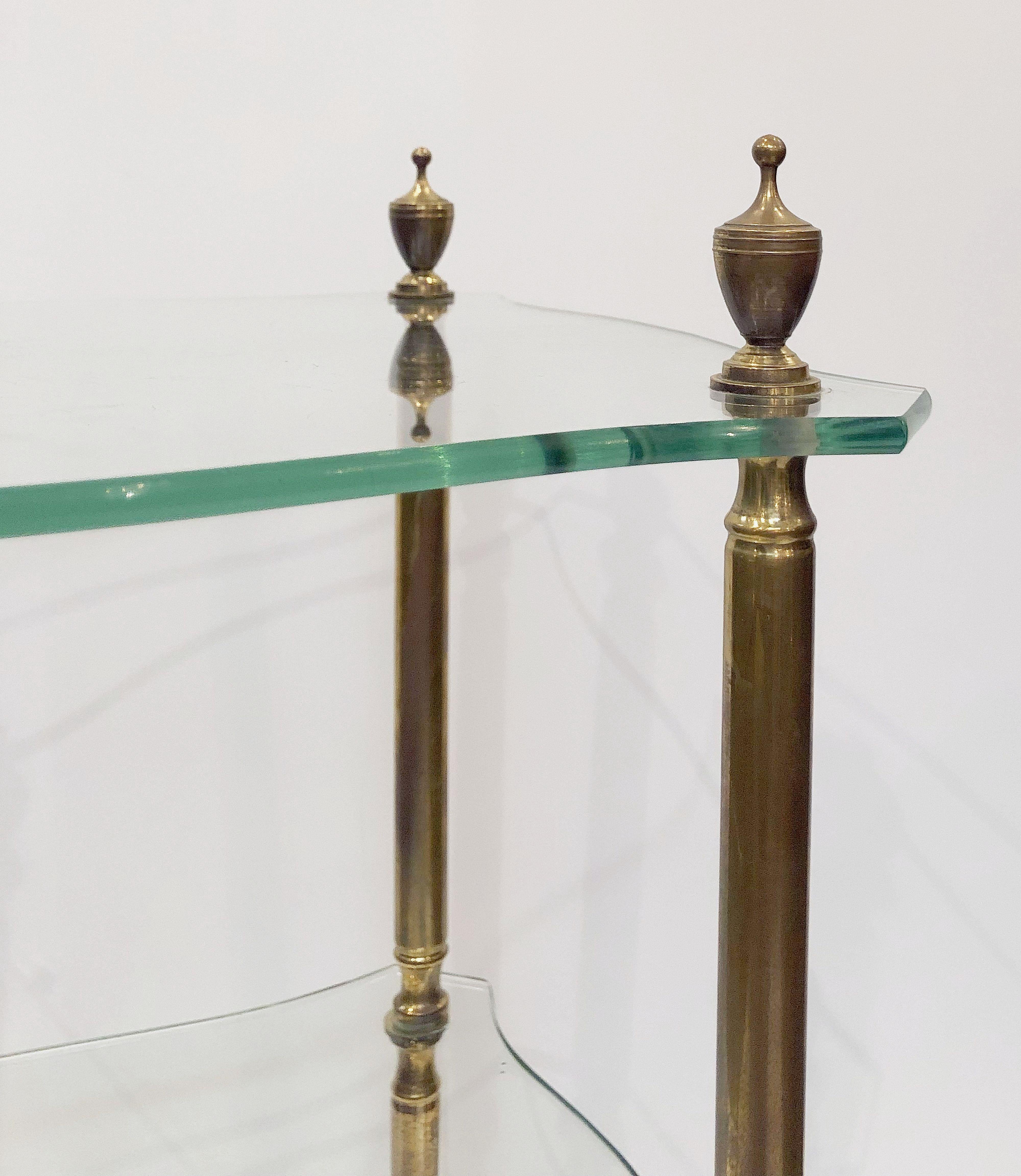French Side or End Tables of Glass with Gilt Bronze Legs 'Individually Priced' 9