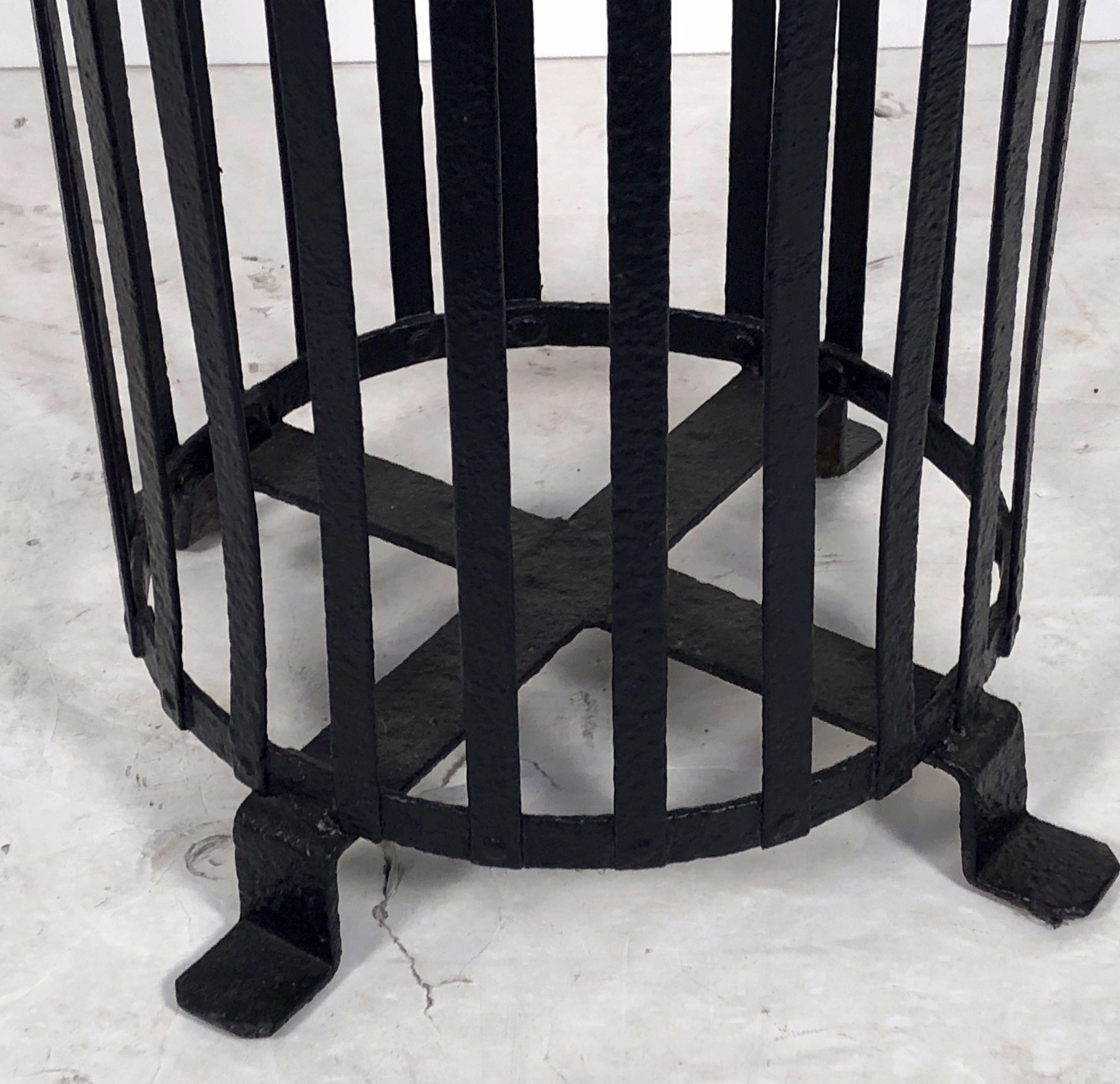 French Side or Occasional Tables of Iron with Glass Tops, 'Priced Individually' 9