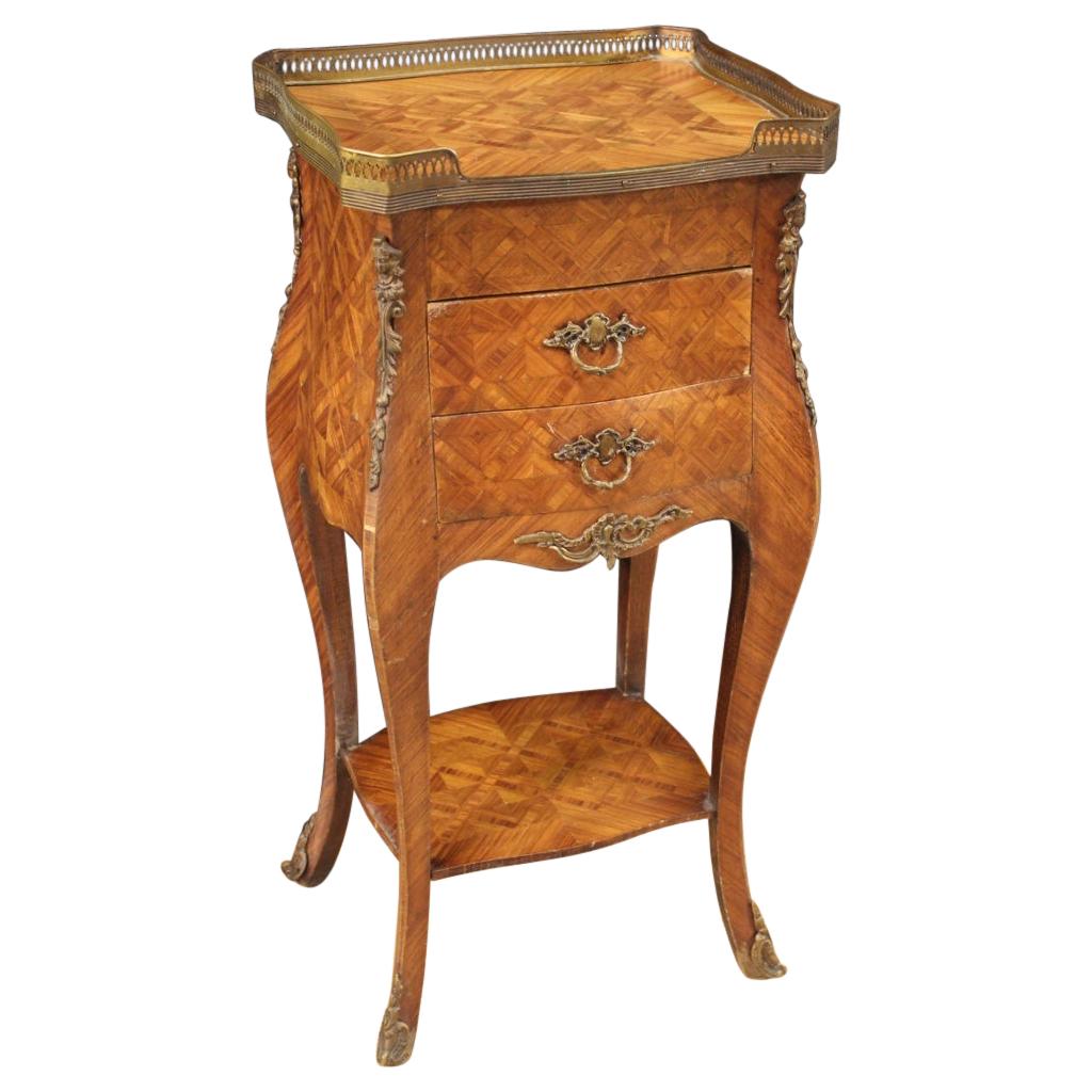 French Side Table Inlaid in Rosewood, 20th Century For Sale