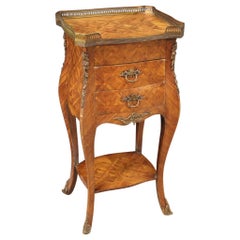 French Side Table Inlaid in Rosewood, 20th Century