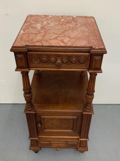 French Side Table Louis XIII Style Varnished from 20th Century