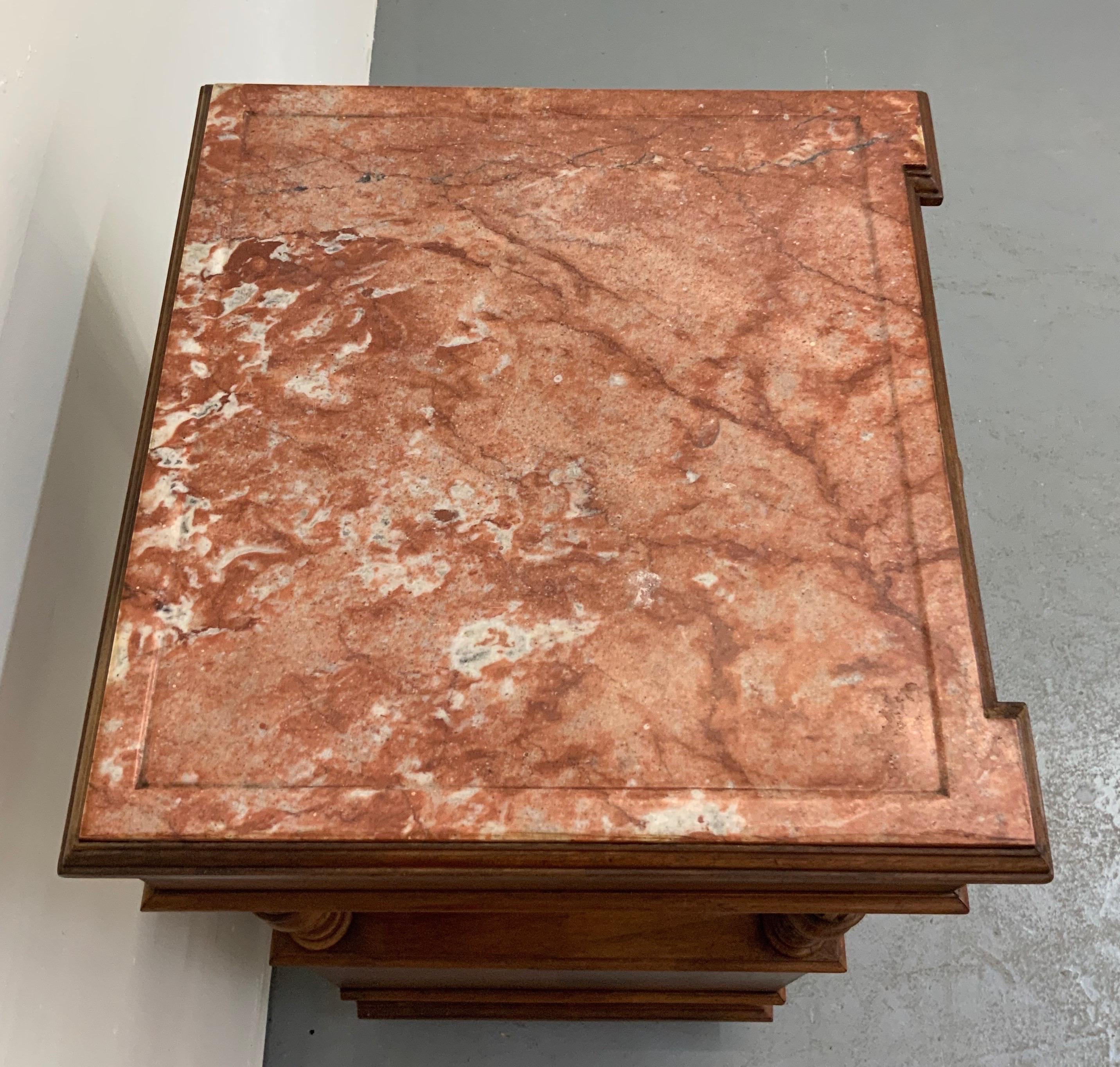 French Side Table Louis XIII Style Varnished from 20th Century For Sale 4