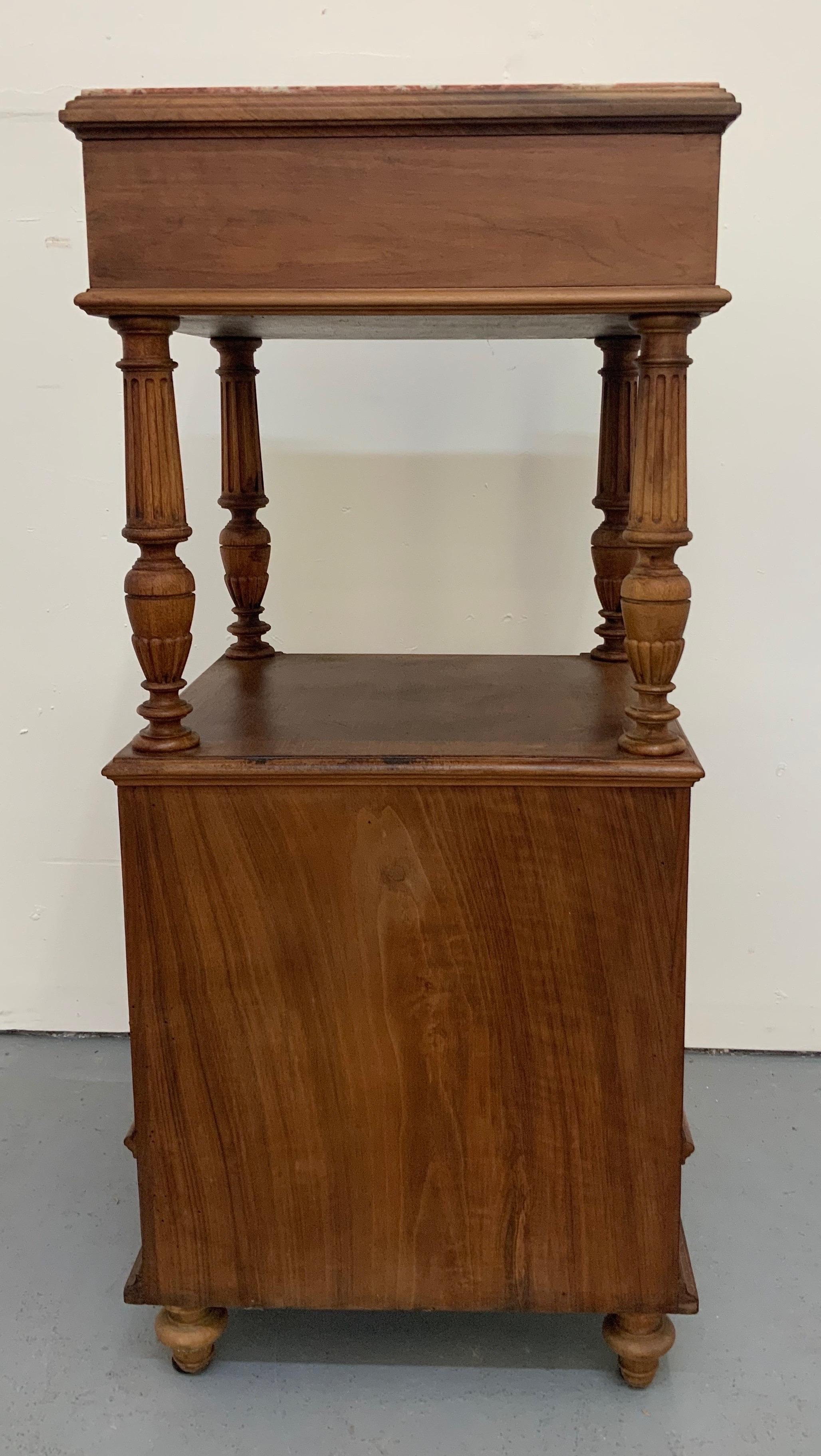 French Side Table Louis XIII Style Varnished from 20th Century For Sale 5