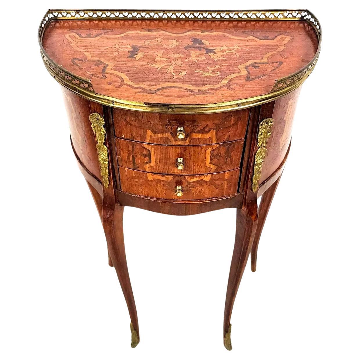 French Side Table Louis XV Ormolu Mounts