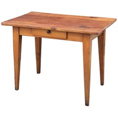 French Side Table or Writing Desk of Cherry with Drawer