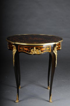 French Side Table / Salon Table Napoleon III Marquetry