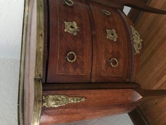 French Side Table with Marble Top. Gallery Top, circa 1900