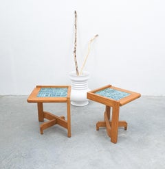 French Side Tables Guillerme et Chambron, circa 1960