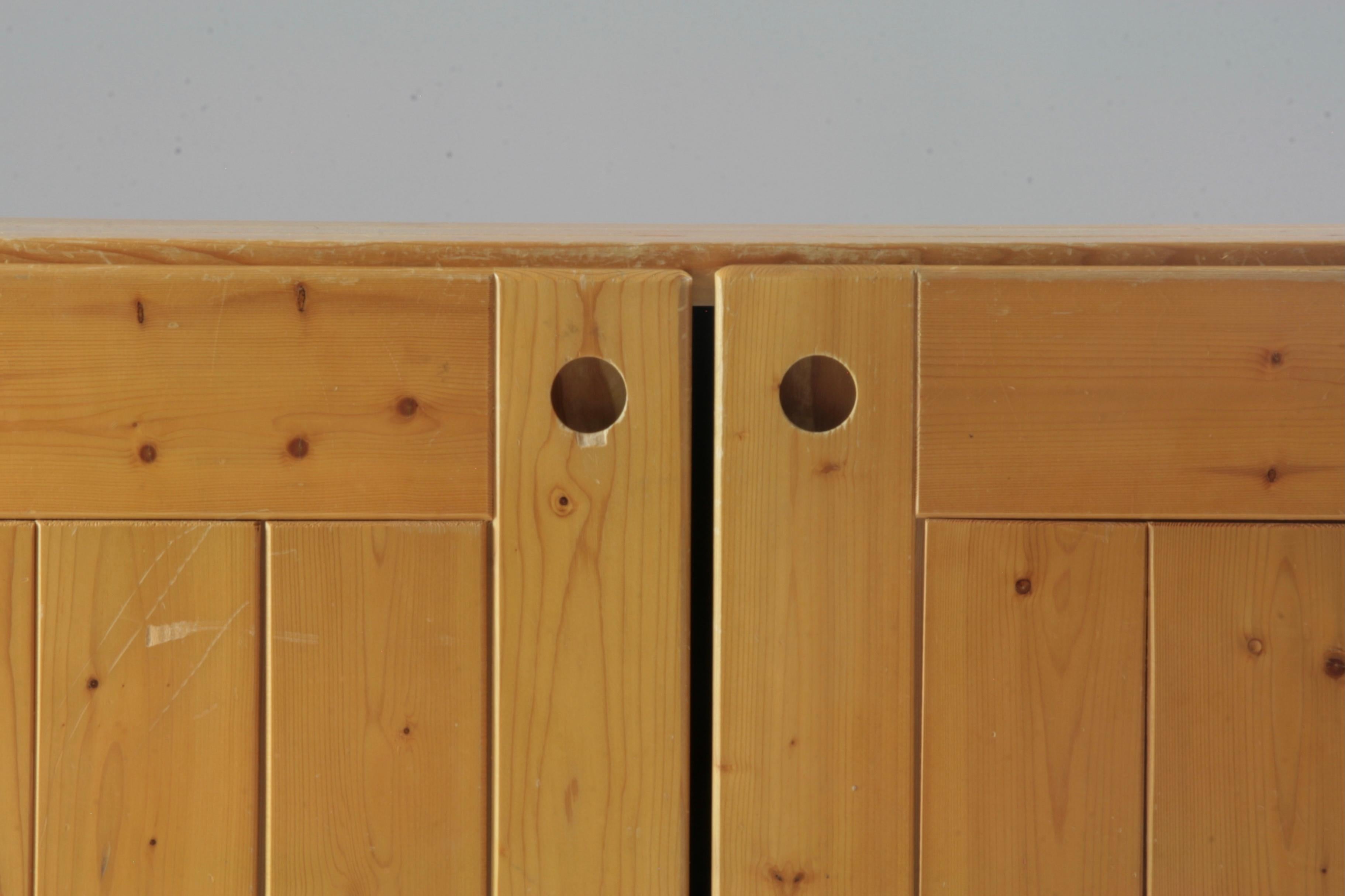 Pine sideboard for Les Arcs by Charlotte Perriand, dating from the 1960s.
