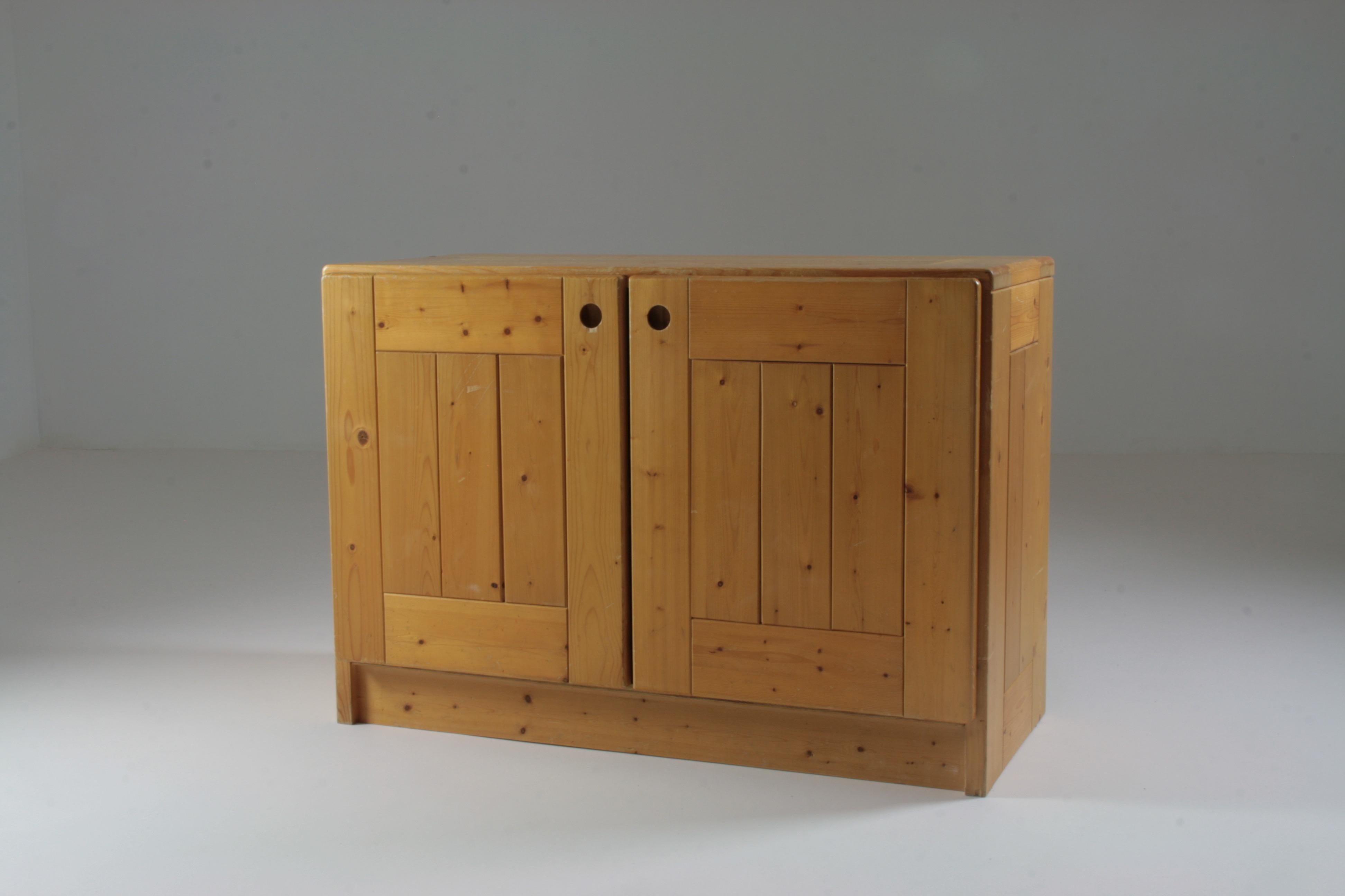 Mid-Century Modern French Sideboard attributed to Charlotte Perriand for Les Arcs, 1960s For Sale