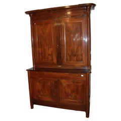 Used French sideboard from the early 1800s, Louis Philippe style, made of walnut wood