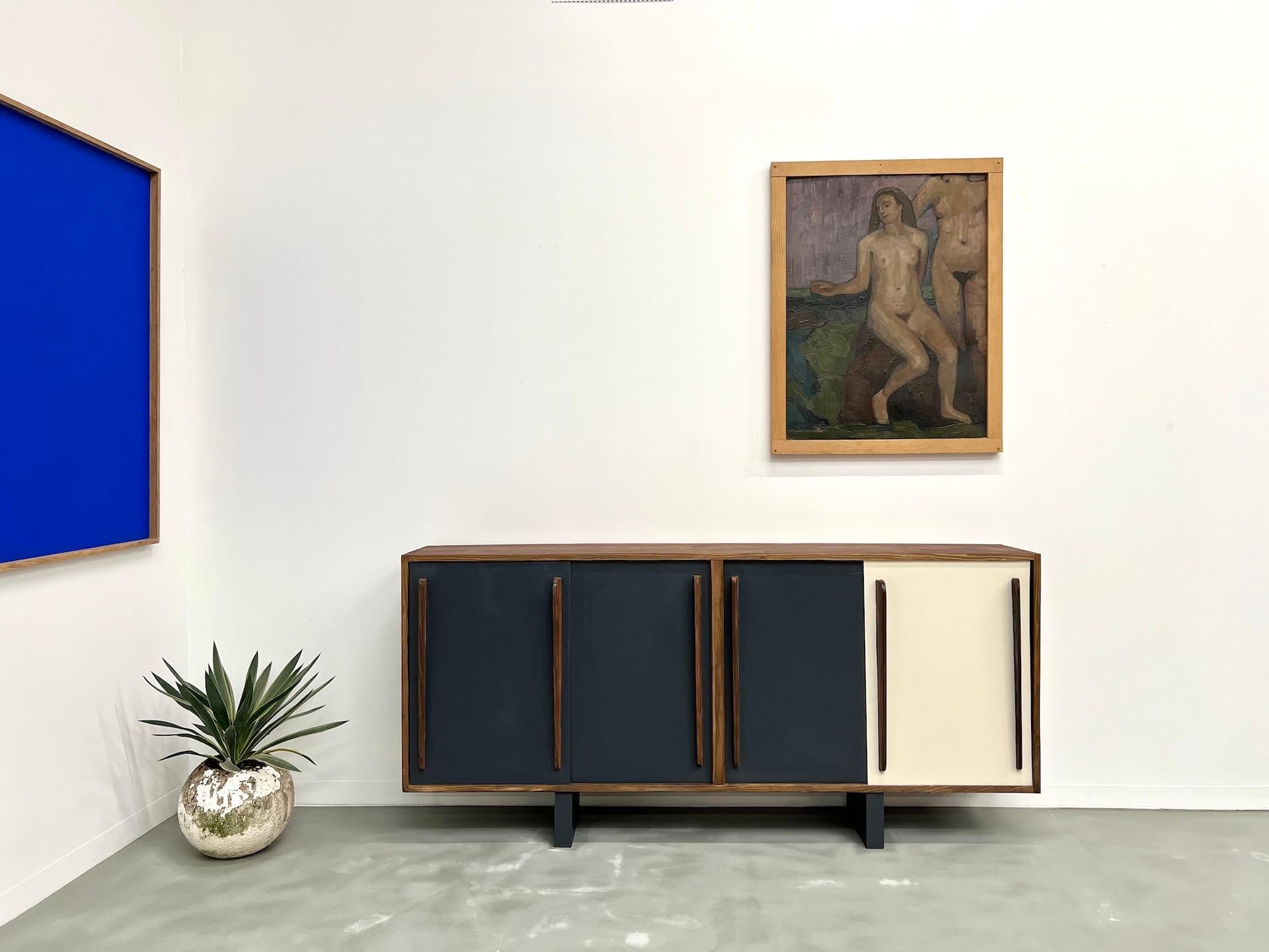 Credenza francese in pino, stile Perriand / Prouvé - circa 1950 in vendita 10