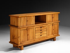 French Sideboard in Solid Elm by Skilled Craftsman