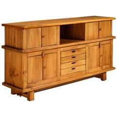 French Sideboard in Solid Elm by Skilled Craftsman