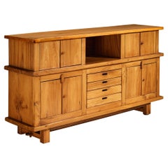 Used French Sideboard in Solid Elm by Skilled Craftsman 
