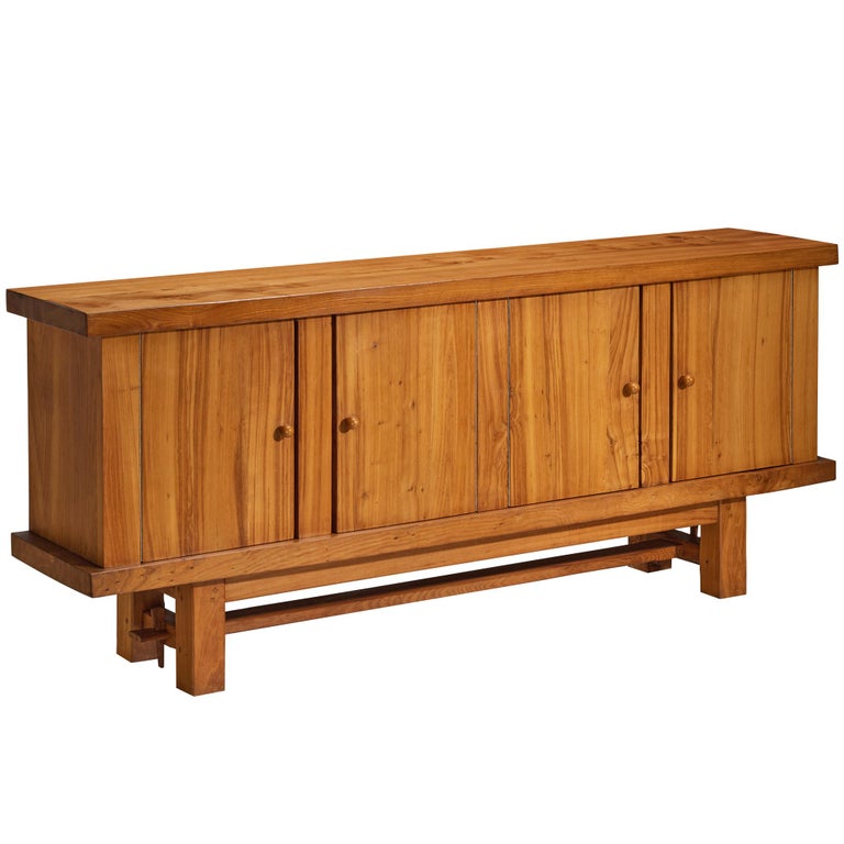 French Sideboard in Solid Elm by Skilled Craftsman