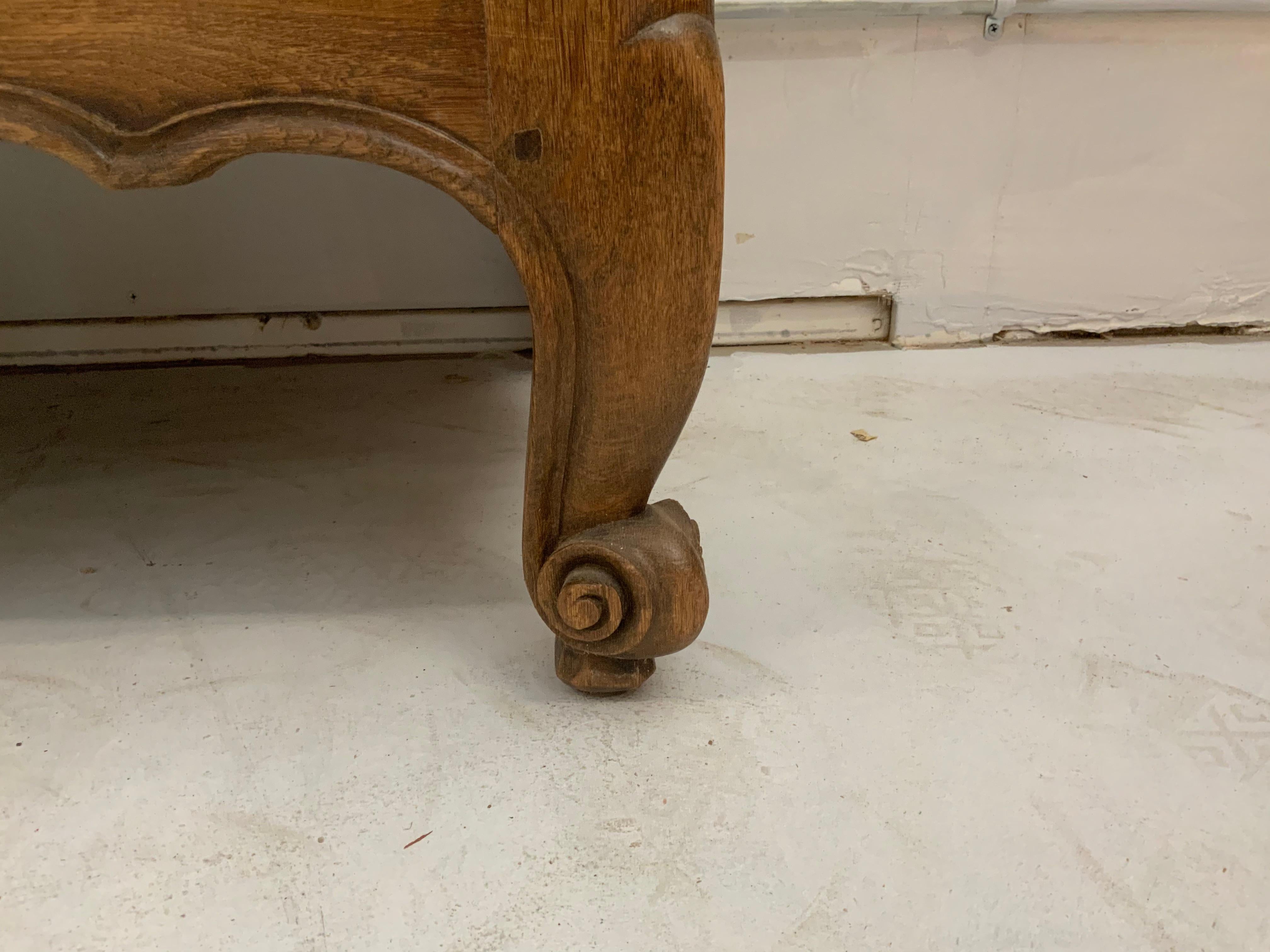19th Century French Sideboard, Louis XV Style, Bleached in Walnut