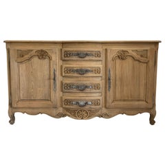 French Sideboard  Louis XV Style, Bleached in Walnut