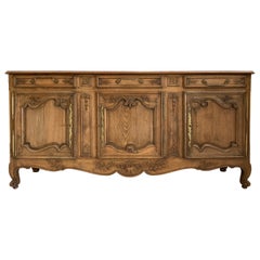 French Sideboard, Louis XV Style, Bleached in Walnut