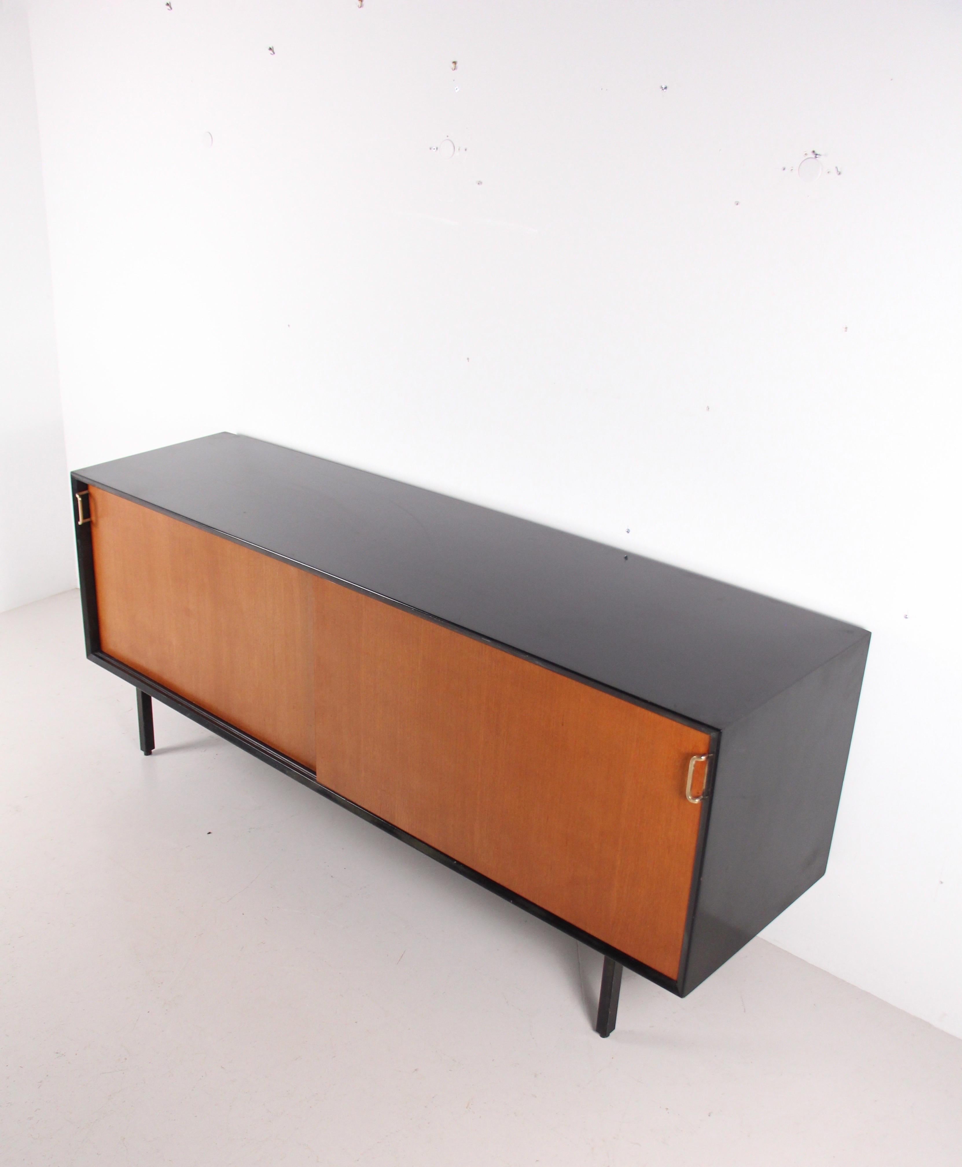 Mid-20th Century French sideboard with sliding doors - 1950 For Sale