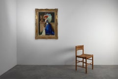 Retrato barroco francés firmado en el siglo XX de Madame Louise-Elisabeth de Francia