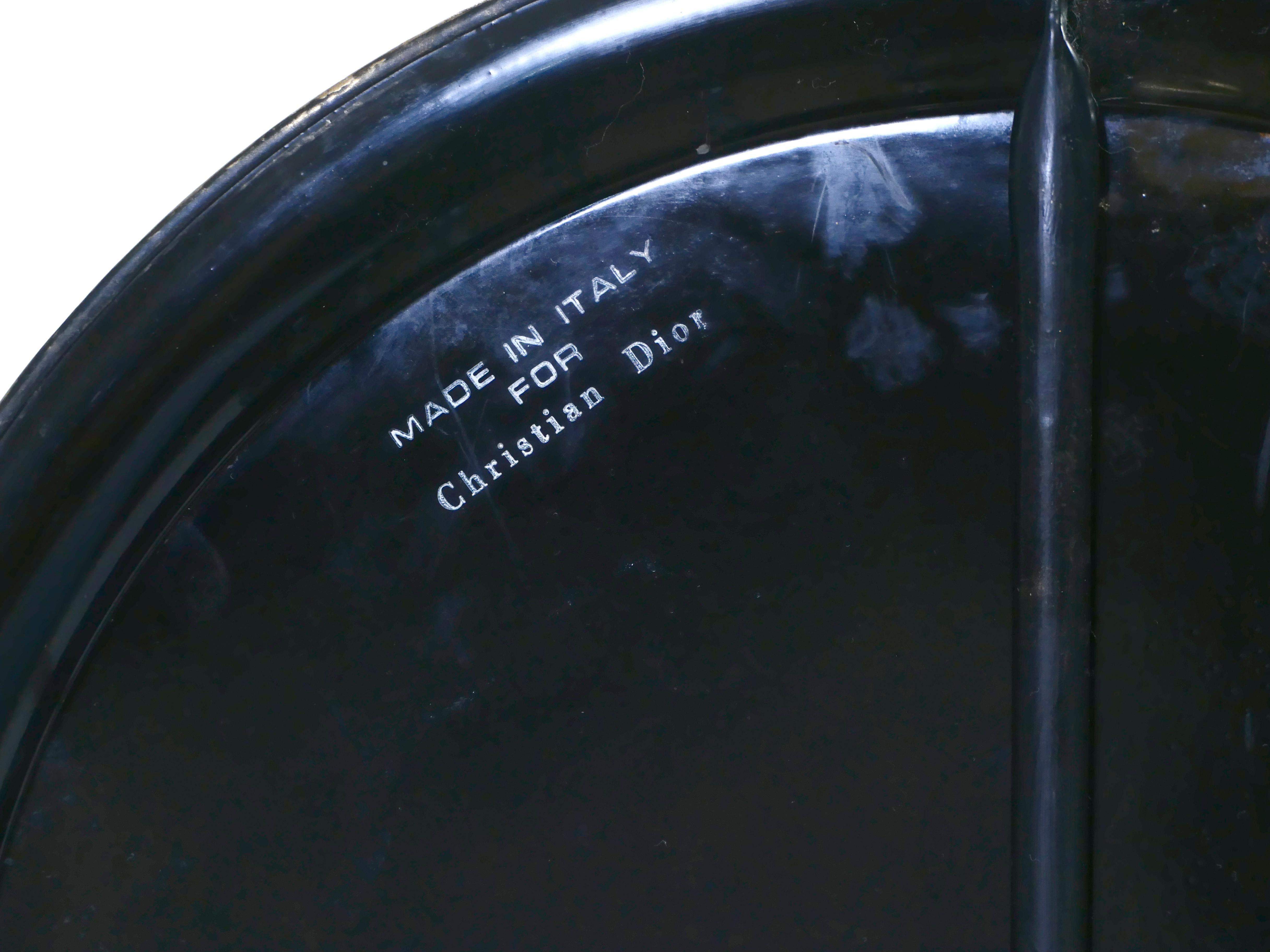 French Signed Christian Dior Folding Gueridon End Table, 1970s 4