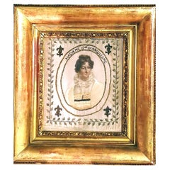 Ritratto di tessuto di seta francese, Mari Thérèse di Francia, figlia di Luigi XV