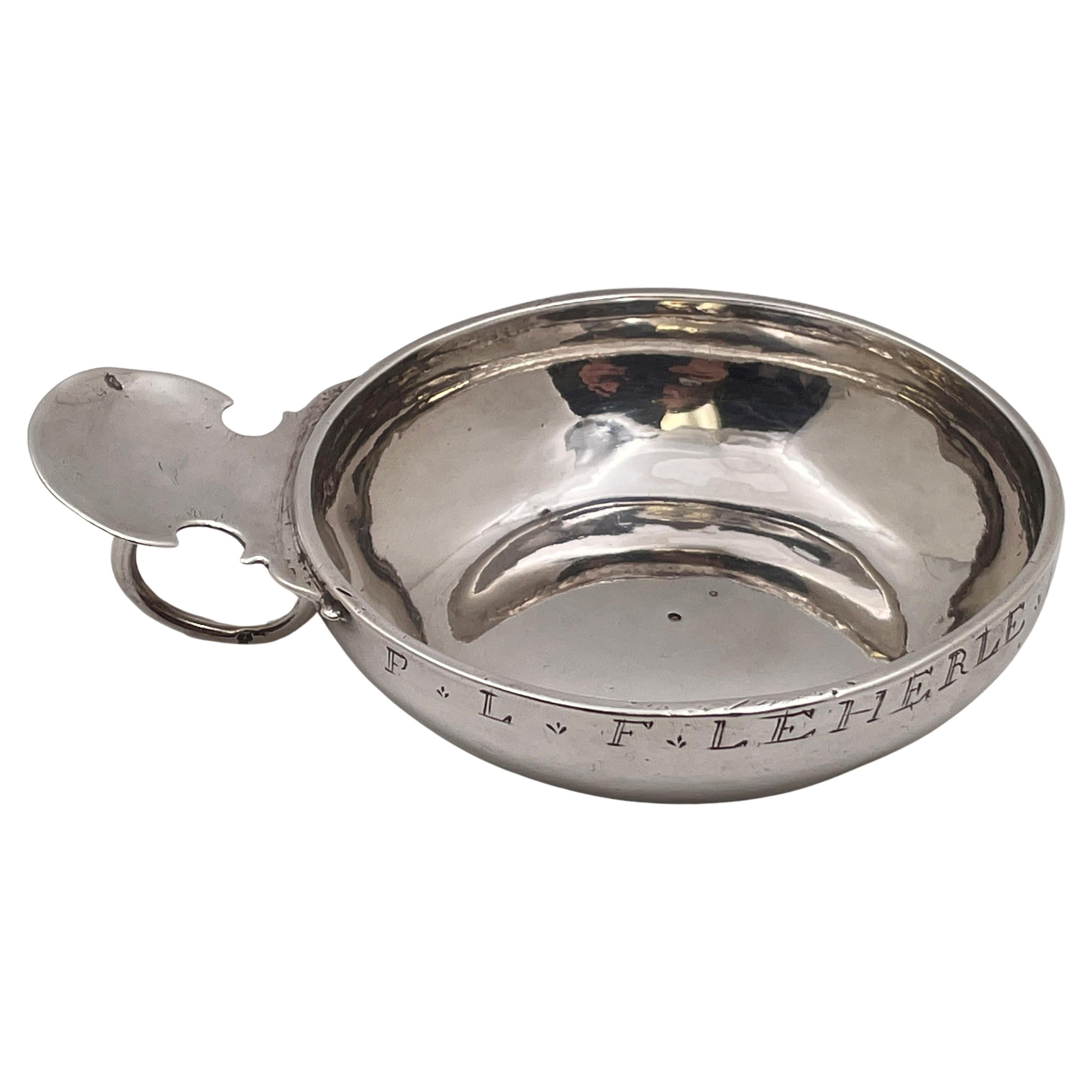 Antique French Silver Tastevin Wine Taster Cesar Tonnelier, circa 1880