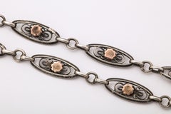 French Silver and Gold Long Chain c.1870