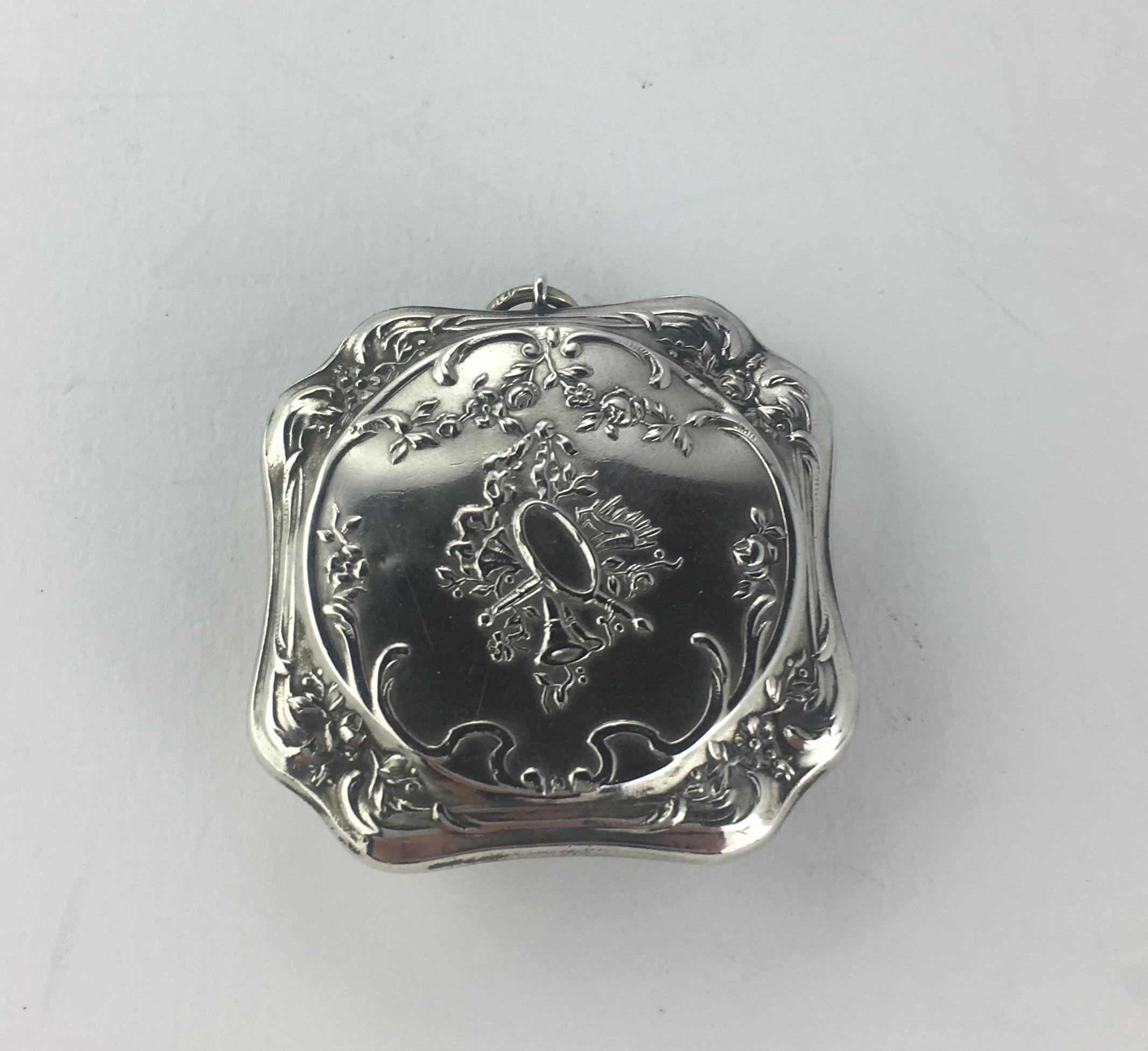 20th Century French Silver Art Nouveau Sovereign Holder