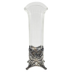 Französische Silber-Jugendstil-Vase