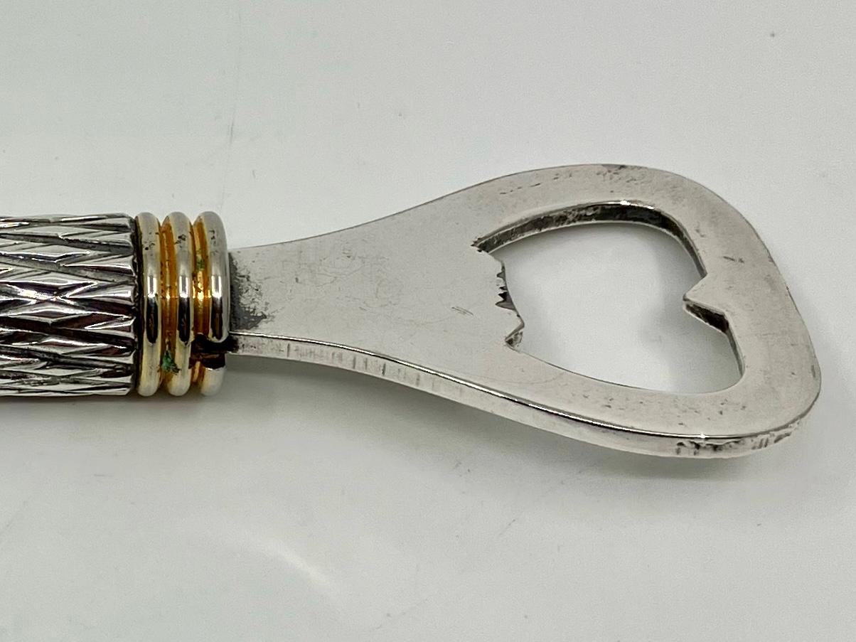 Gilt French Silver Bottle Opener For Sale