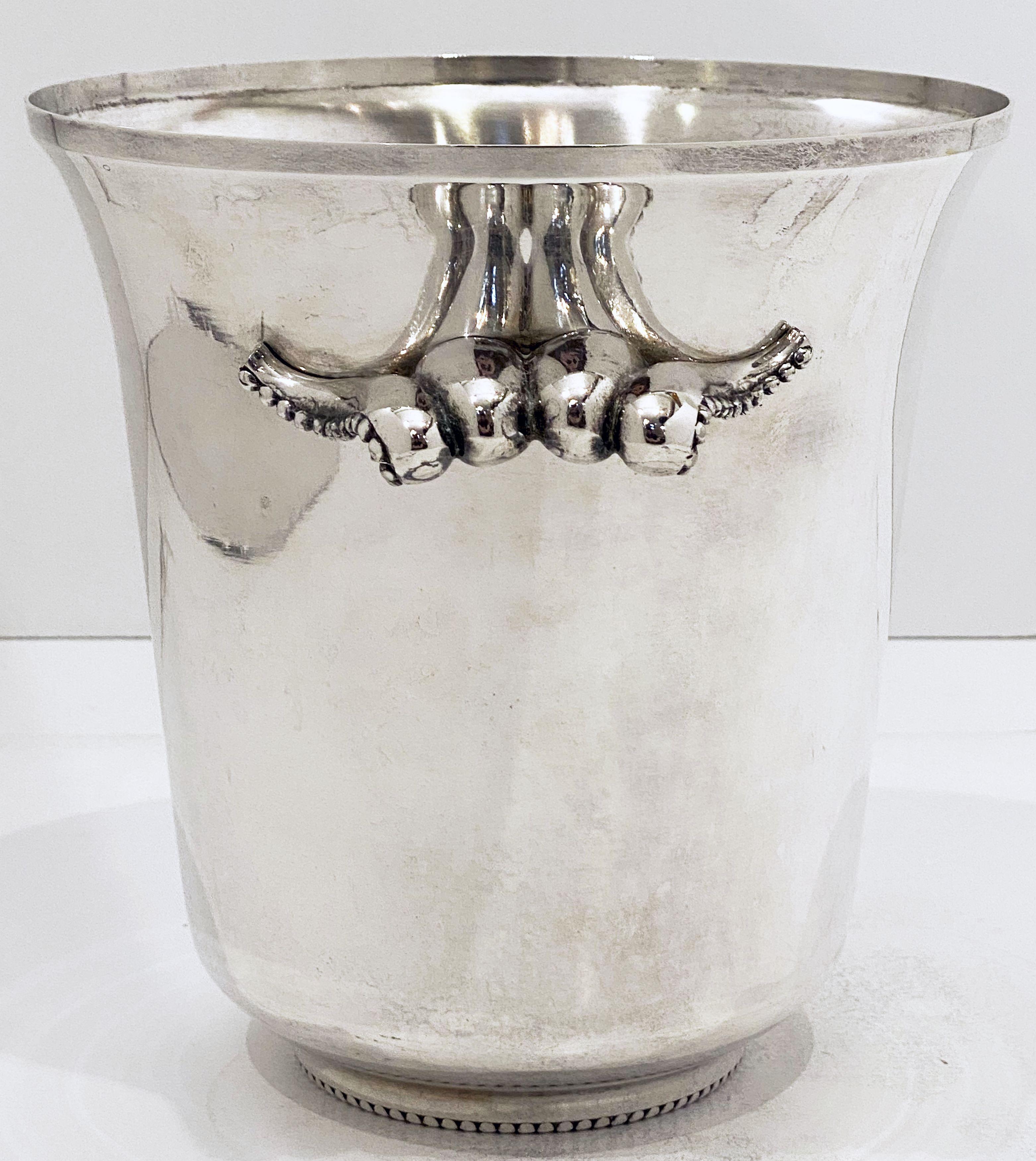 French Silver Champagne or Wine Cooler or Ice Bucket 9