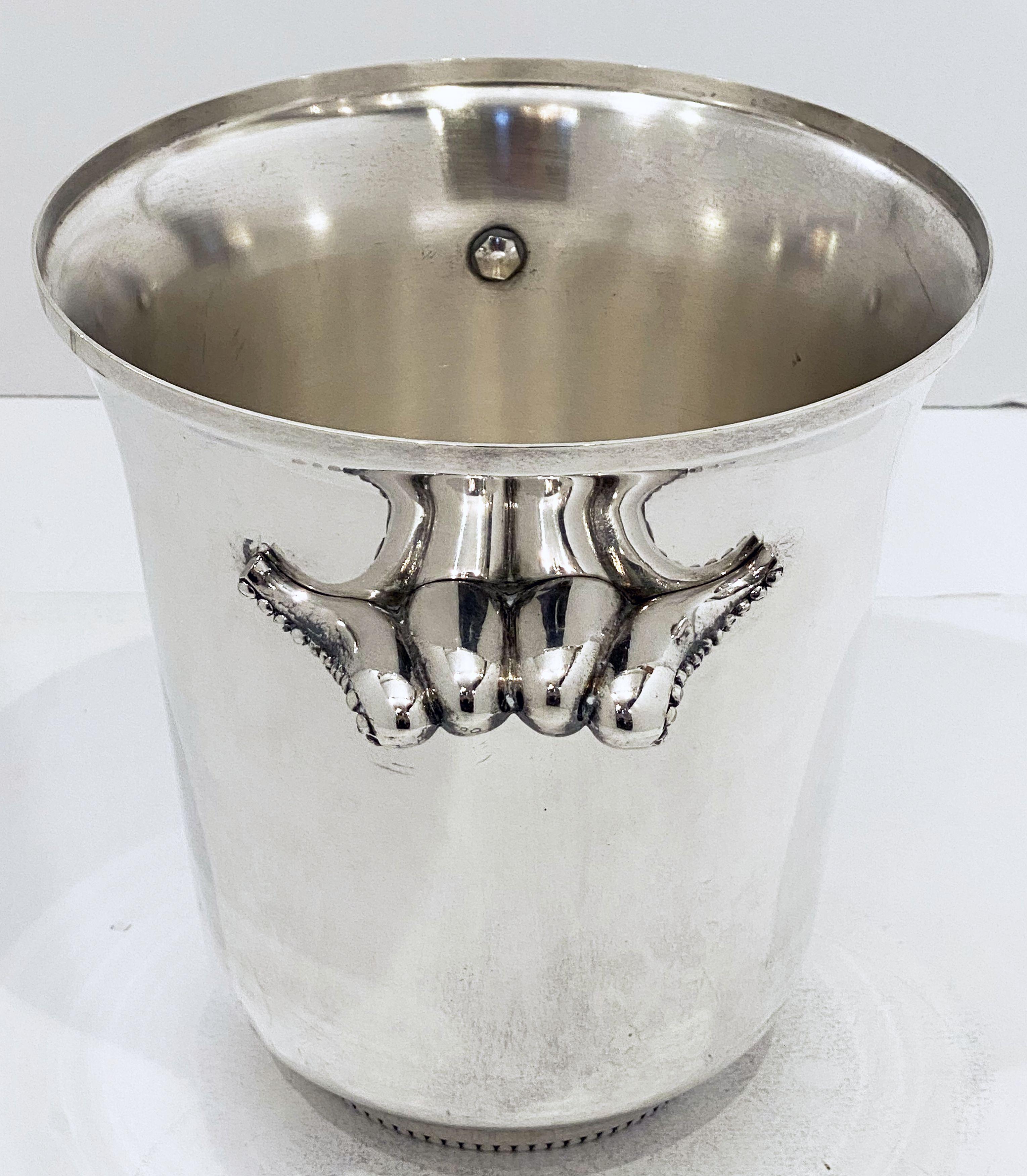 French Silver Champagne or Wine Cooler or Ice Bucket 10