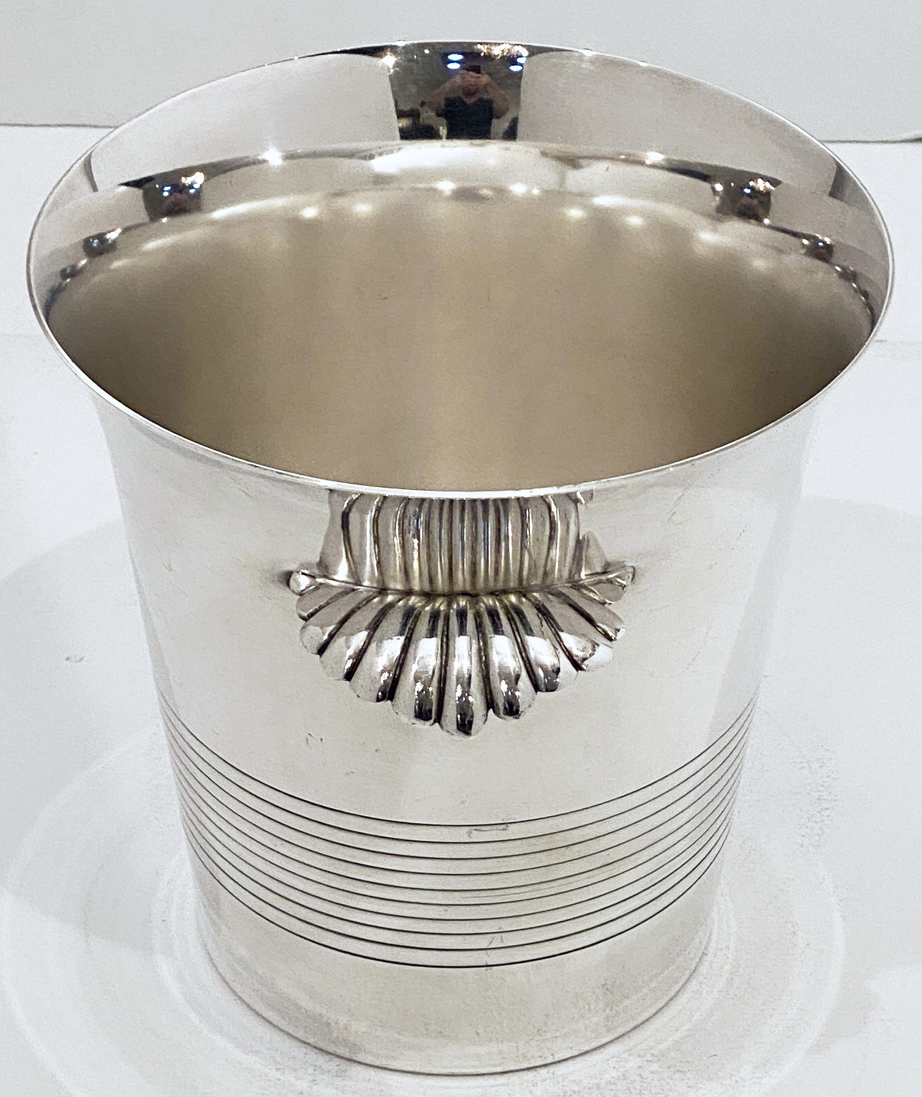 French Silver Champagne or Wine Cooler or Ice Bucket 12