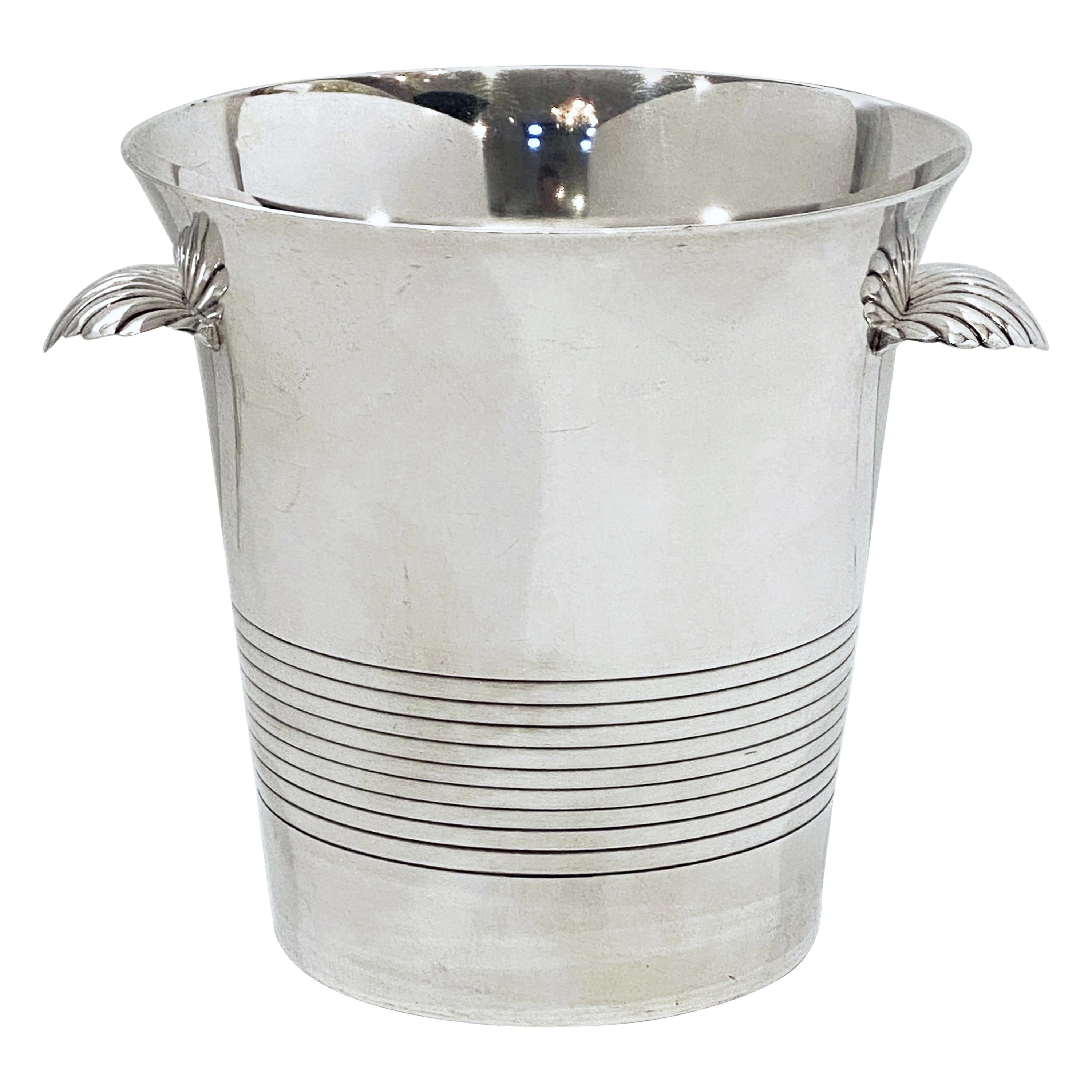 French Silver Champagne or Wine Cooler or Ice Bucket