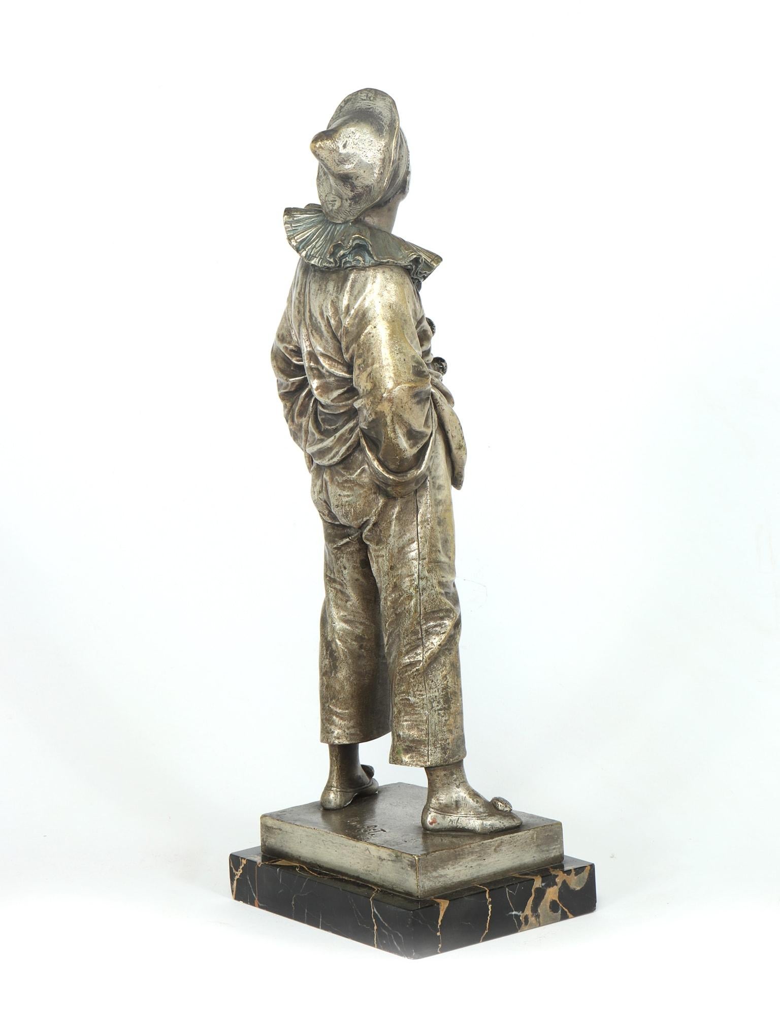 French Silver Gilt Bronze Sculpture by Bouret, c1890 4