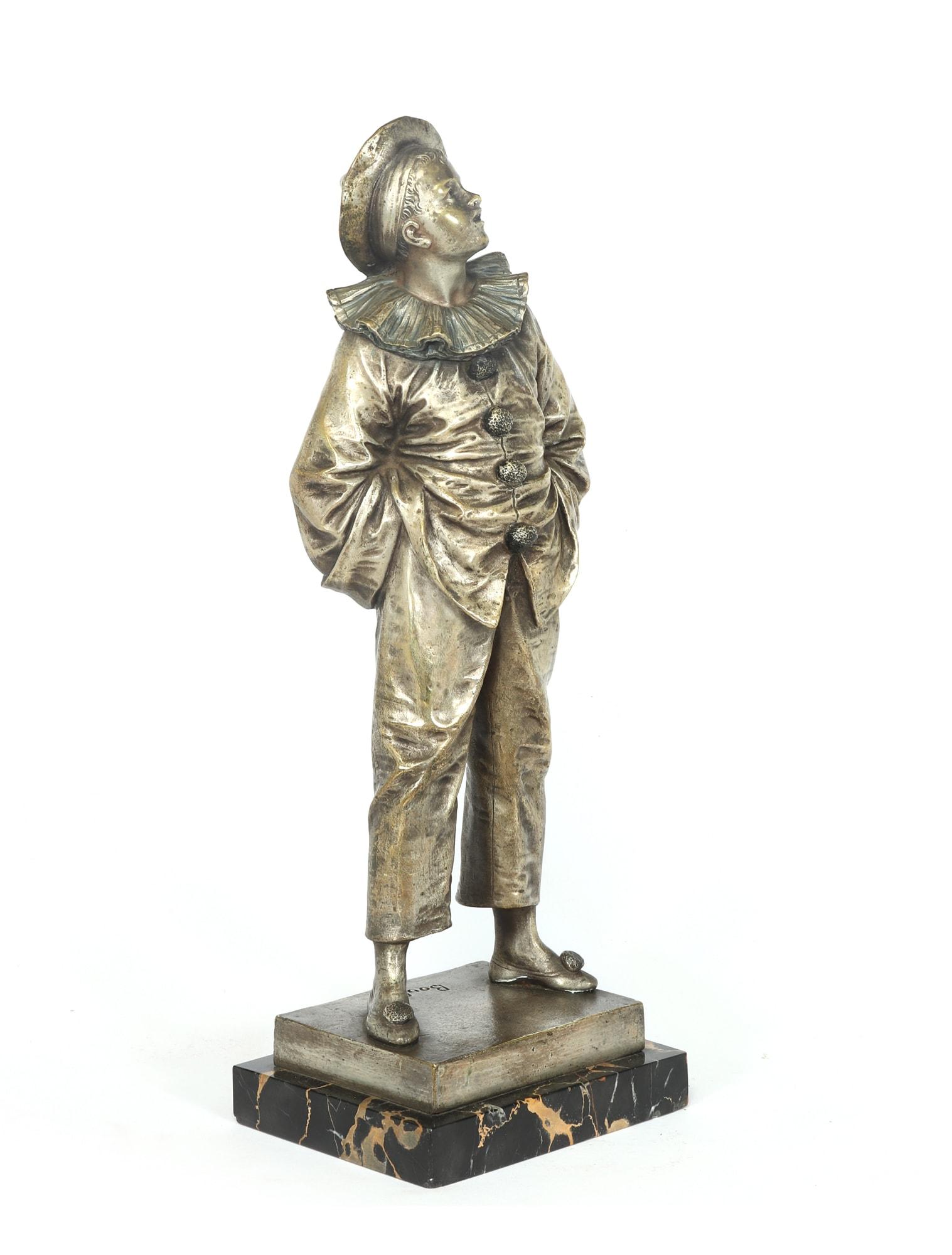 French Silver Gilt Bronze Sculpture by Bouret, c1890 6