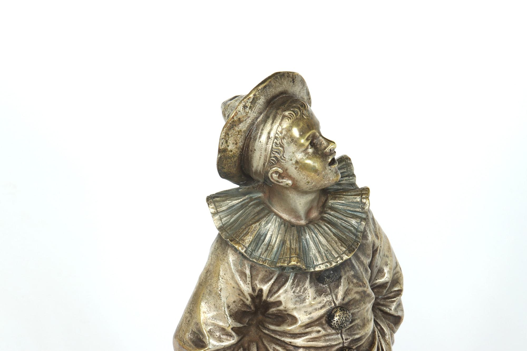 French Silver Gilt Bronze Sculpture by Bouret, c1890 7