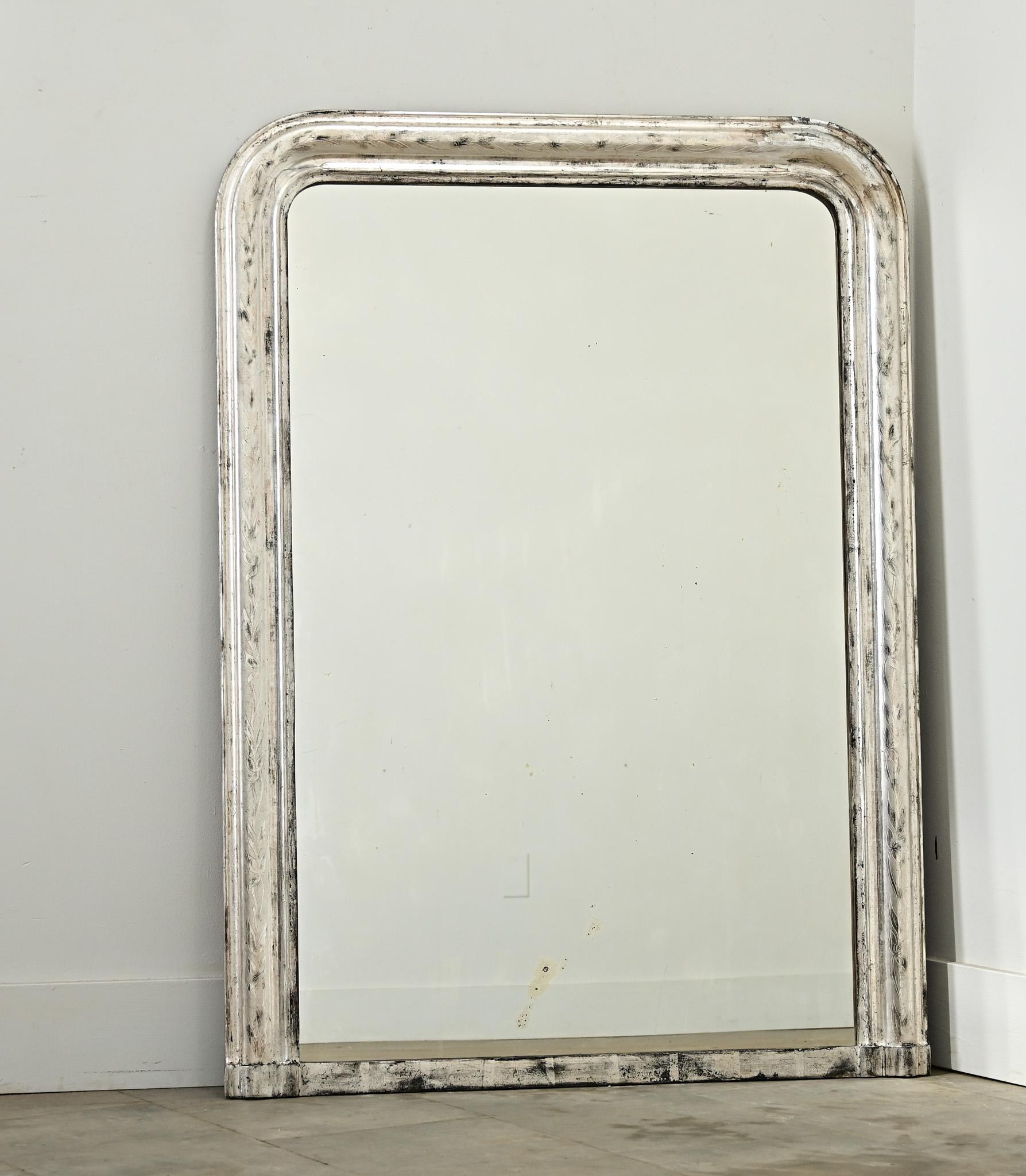 Luigi Filippo Specchio da camino francese in argento dorato Louis Philippe in vendita