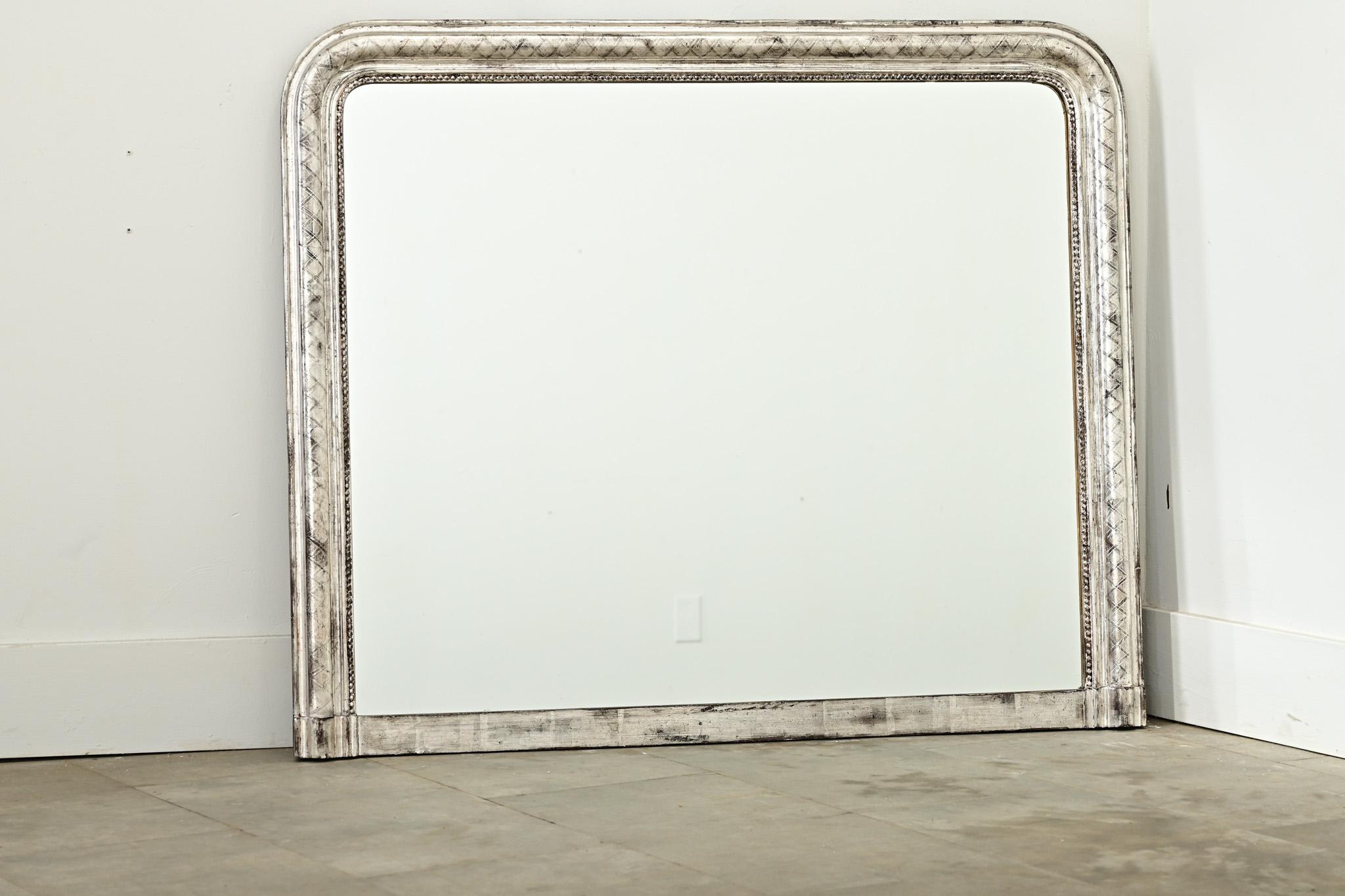 Luigi Filippo Specchio da camino francese in argento dorato Louis Philippe in vendita